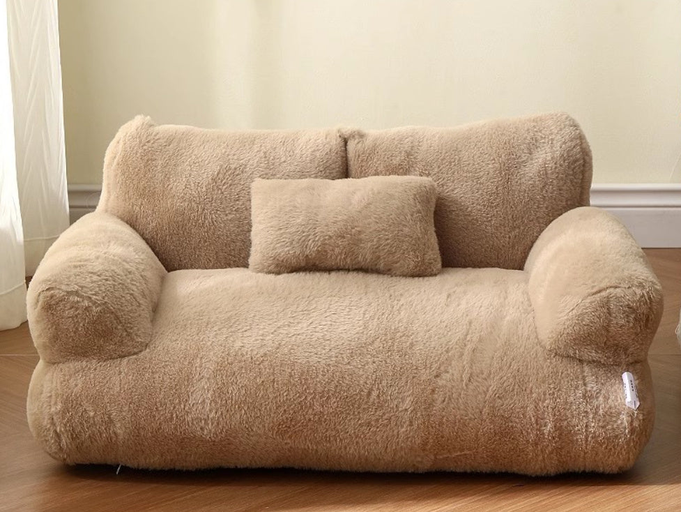 SimplyHaven Plush Pet Sofa Bed